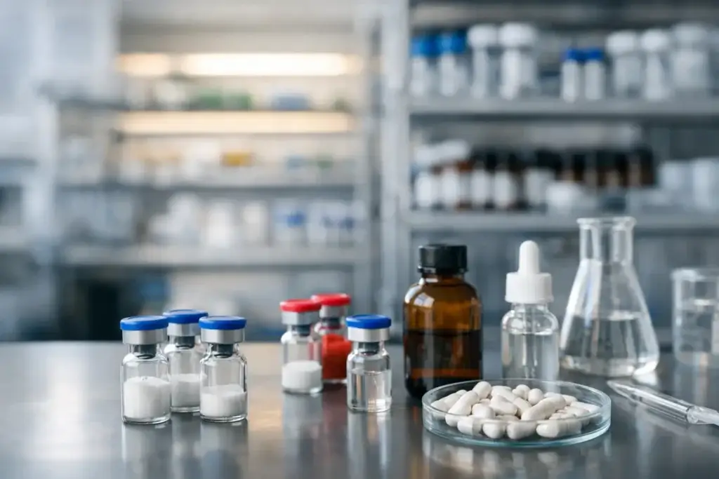 Research peptide winkel met voorraadstatus